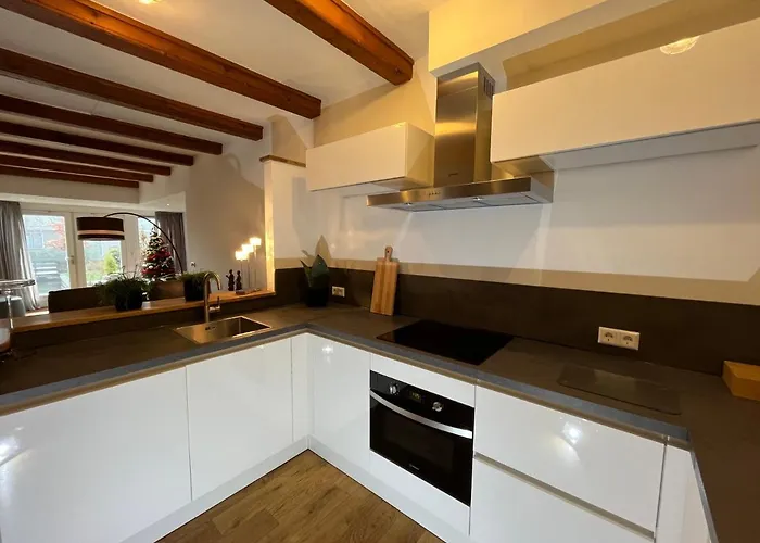 Bednboot Met Terras Aan Het Water Prázdninový dům *